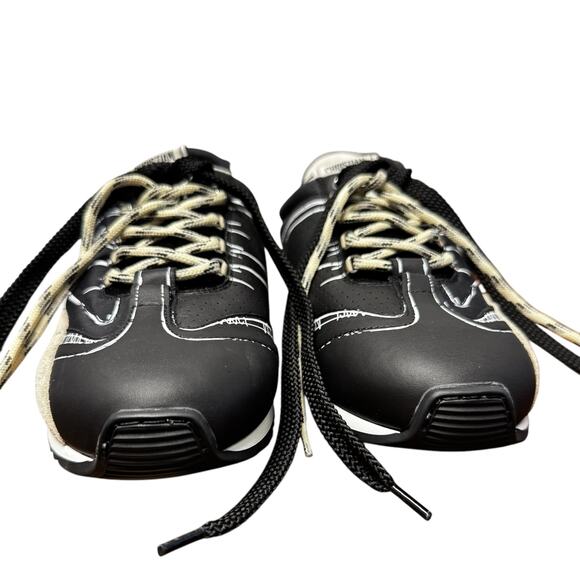 Christian Dior Black Calfskin D Sketch Sneaker Womens 9 - Picture 3 of 11